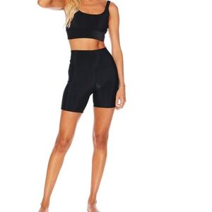 Beach Riot Core Collection Ribbed Bike Short Black Small NEW